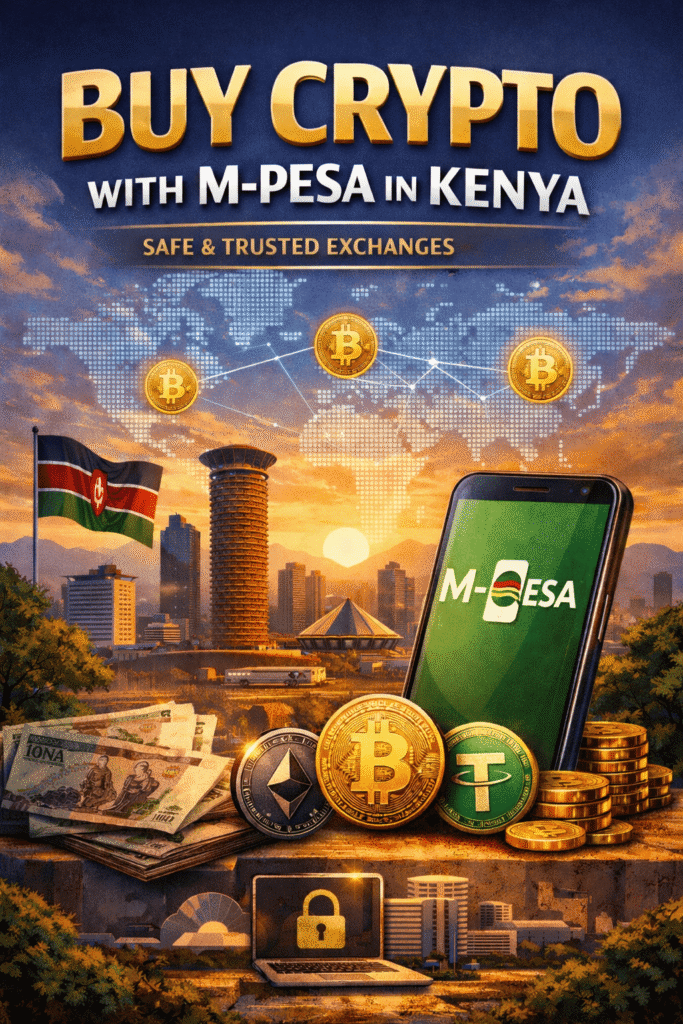 Buy crypto with M-Pesa in Kenya using safe and trusted crypto exchanges
